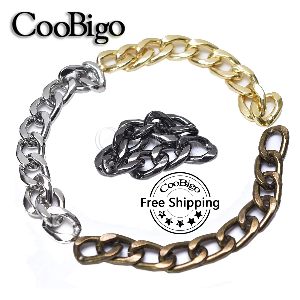 Metal Chain O Rings Linked Chains for Jewelry Making Bracelet Earring Necklace DIY Gift Craft Decor Accessories Hip Hop 1 Meter