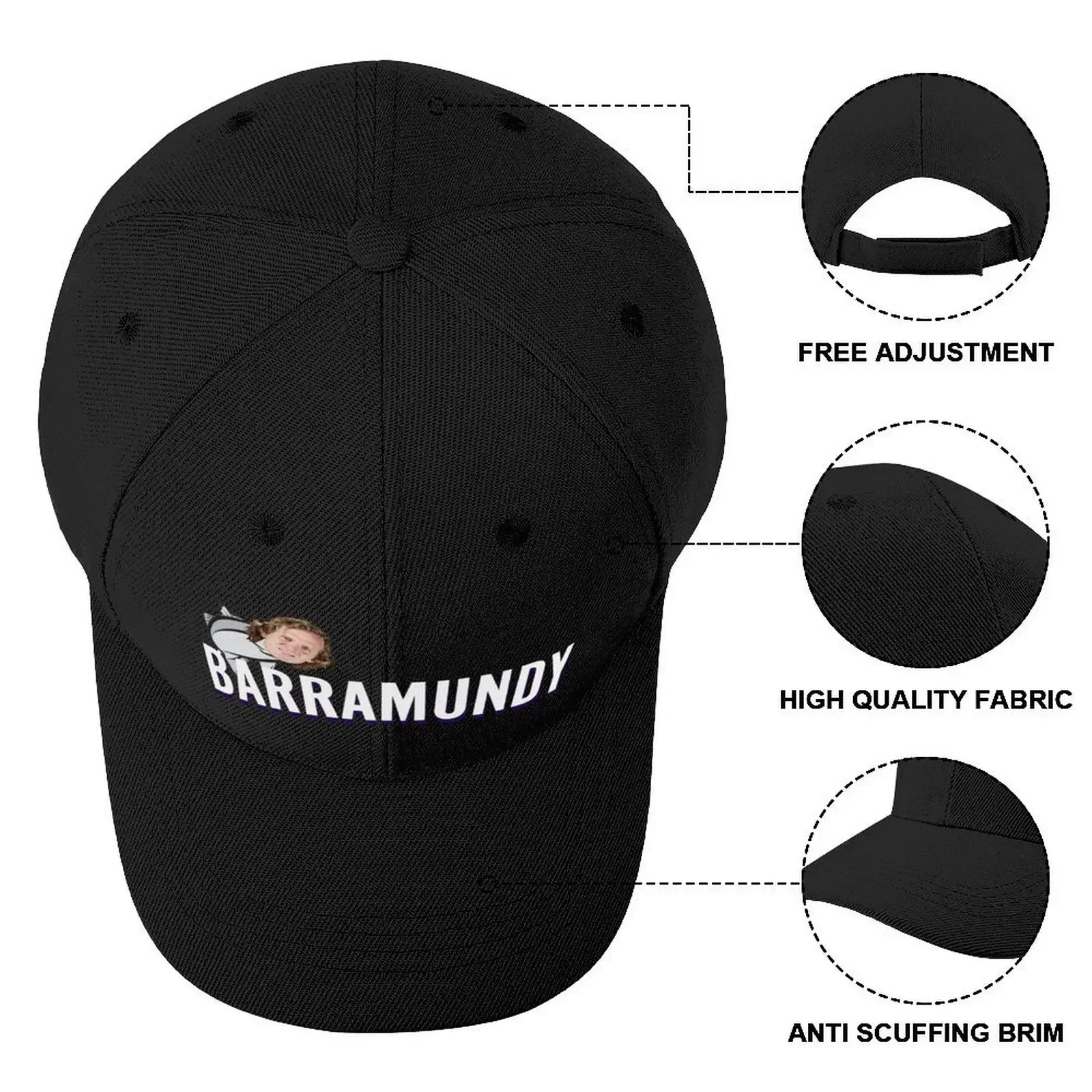 Бейсбольная кепка Mundy Barramundi мужская шляпа большого размера на заказ мужские