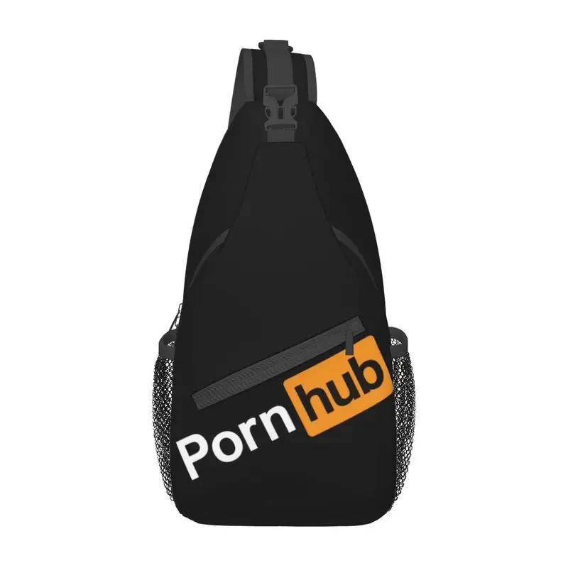 

Customized Pornhubs Logo Sling Bag for Men Cool Shoulder Crossbody Chest Backpack Traveling Daypack