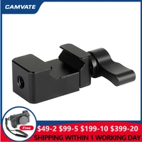 camvate universal swat rail clamp with five 14 standard mounting holes for nato rails or other accessories with nato rails new