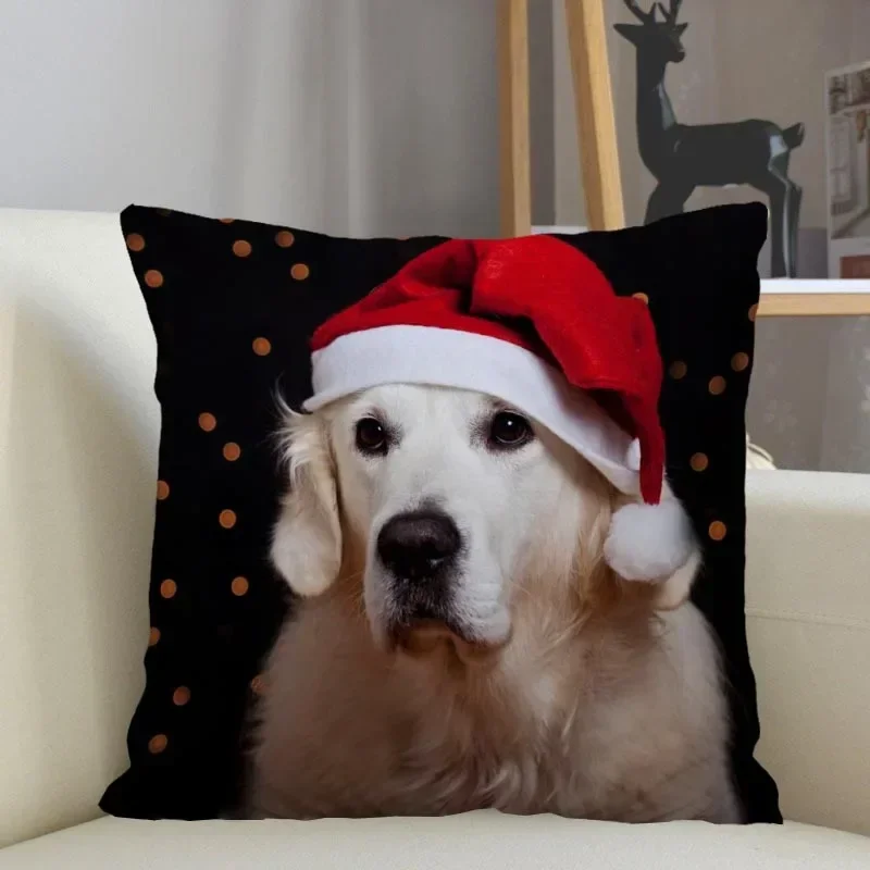 

Декоративная наволочка Golden Retriever 45x45 см, полиэстер