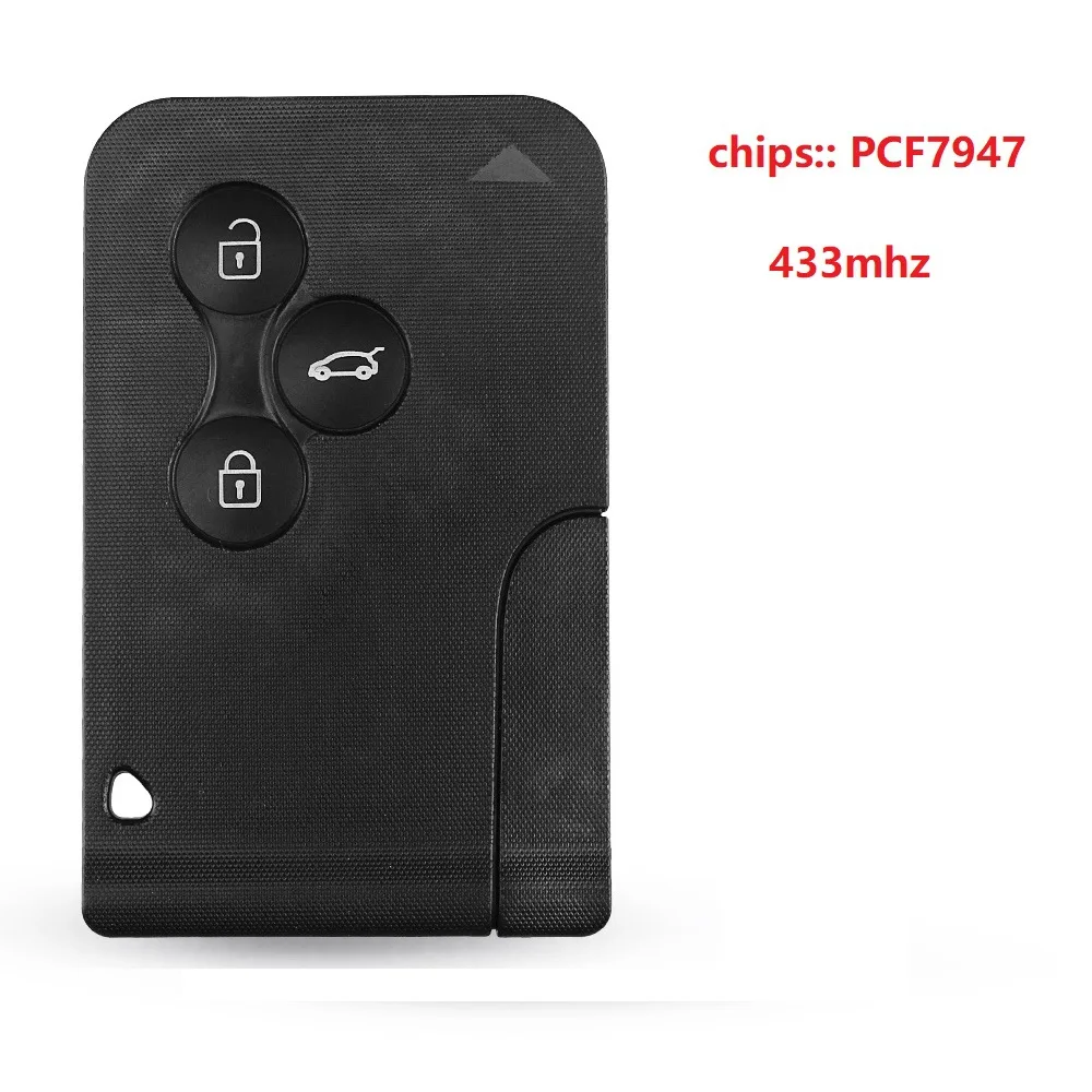 

Смарт-ключ PCF7947 для Renault Megane Scenic 3, 433 МГц