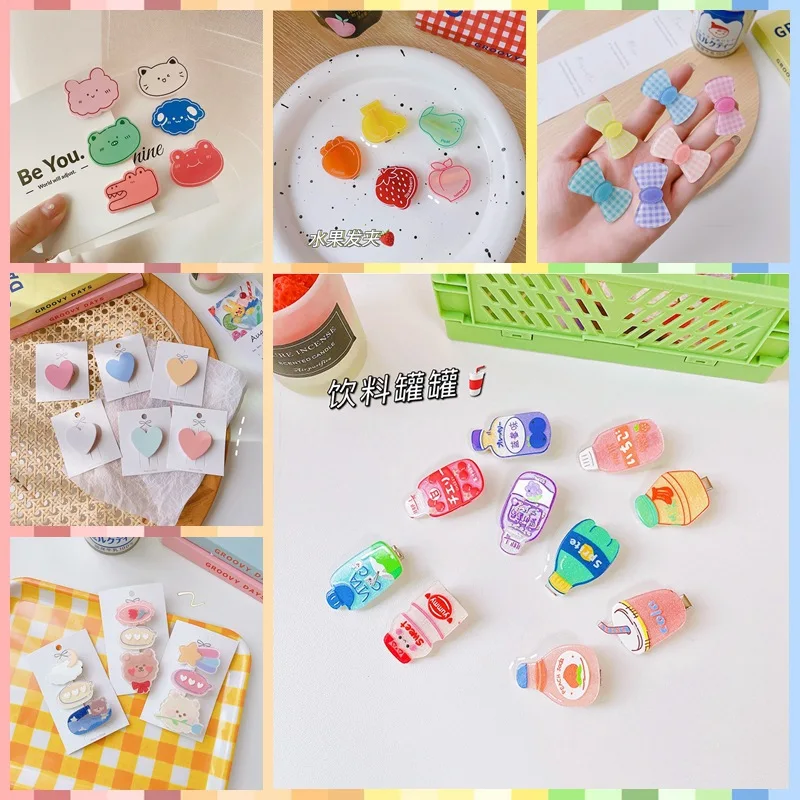 

Милая фотография со сломанной заколкой для волос Акриловая фотография Аксессуары для волос