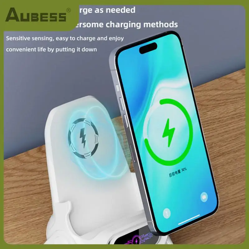 

Dual Low Temperature Protection Wireless Charger Abs+pc Lazy Chair Type-c 15/10w/ 7.5w/5w Mobile Wireless Charger Charger