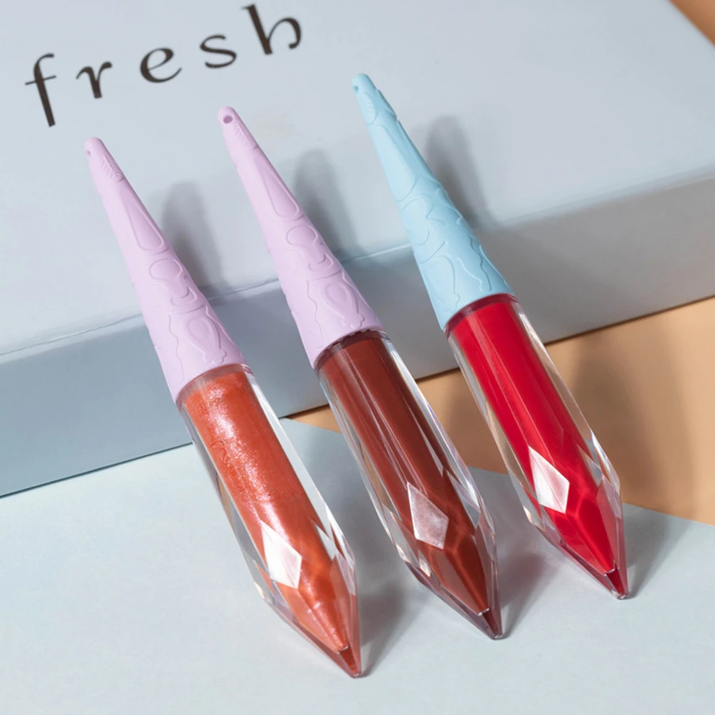 

33 Colors Available Wholesale Mirror Moisturizing Lip Glaze Private Label Matte Shimmer Long Lasting Cone Liquid Lipstick