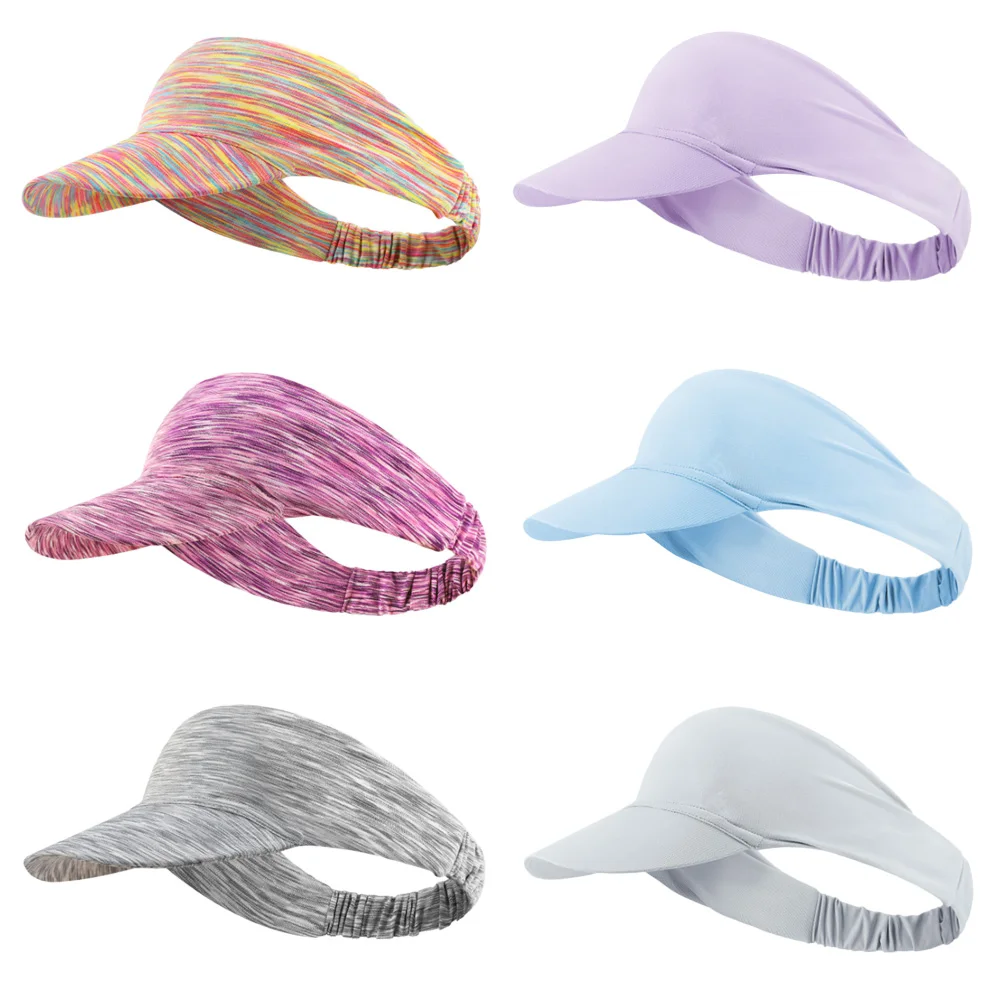 

Summer Sun Visor Empty Top Sports Hat Portable Quick Dry Tie Dye Beach Cap Lightweight Foldable Casual Baseball Hat for Unisex