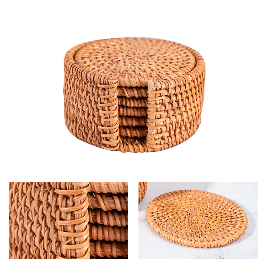 

6 шт., термостойкая декоративная подставка под стаканы