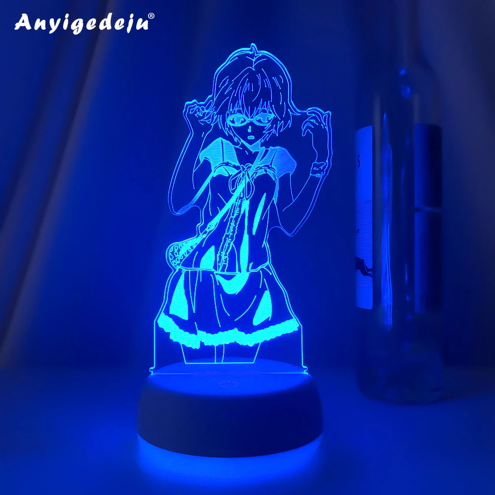 

Anime EVA Figure Ayanami Rei Manga Art Lamp Home Decoration 3D Night Light LED Upward Lighting Bedside Decor Otaku Birthday Gift