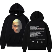 rapper eminem hip hop fashion print hoodie quality mens sweatshirt casual loose harajuku hoodies men women cotton brand clothes