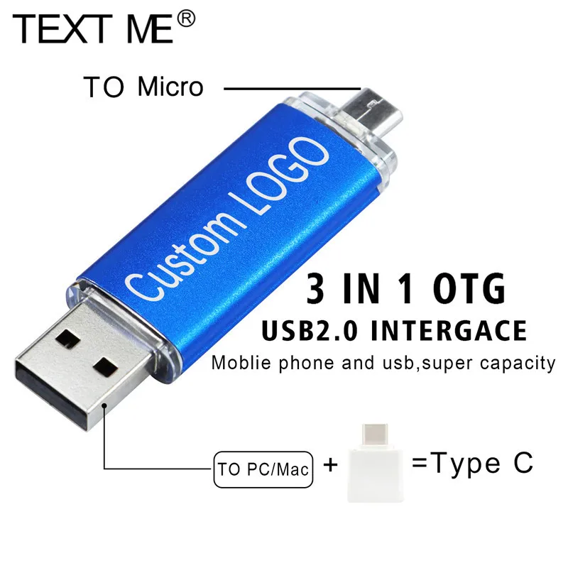 Фото USB-флеш-накопитель TEXT ME, 128 ГБ, OTG, Type C, 64 ГБ, USB, 4 ГБ, 8 ГБ, 16 ГБ, 32 ГБ №4