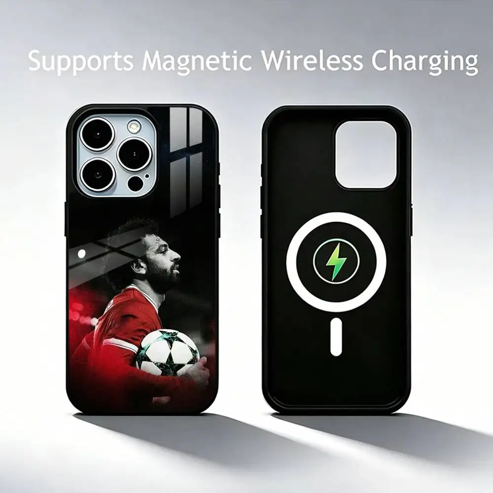 Чехол для телефона Football M-Mohamed S-Salah для iPhone 17, 16, 15, 14, 13, 12, 11 Plus, Pro с поддержкой магнитной беспроводной зарядки (art.: 3920dc0bcdc64) - 3920dc0bcdc64