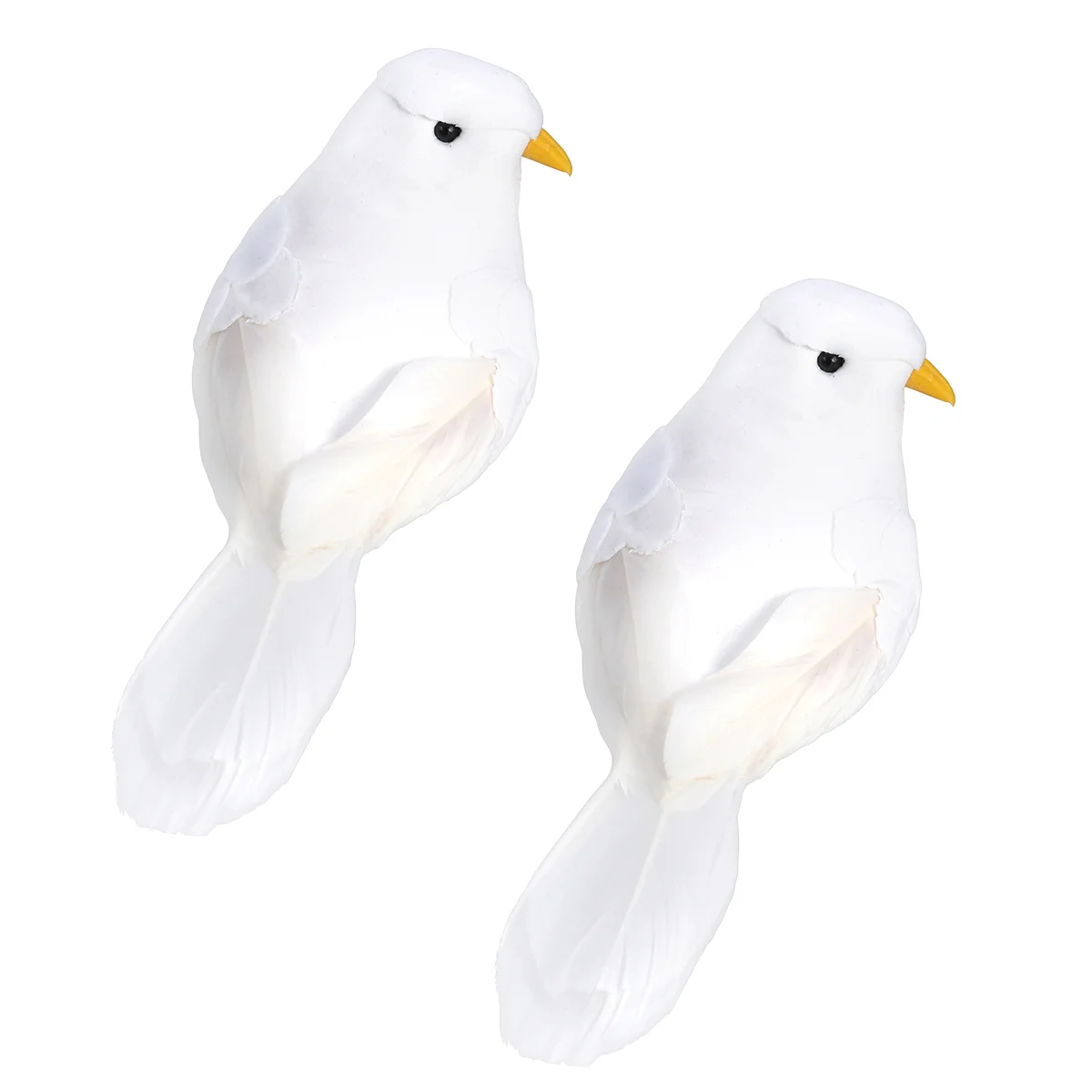 

Bird Fake Birds Pigeon Doves Figure Dove Figurine Artificial Decor Decoration White Ornament Lawn Fauxgarden Playset Lifelike