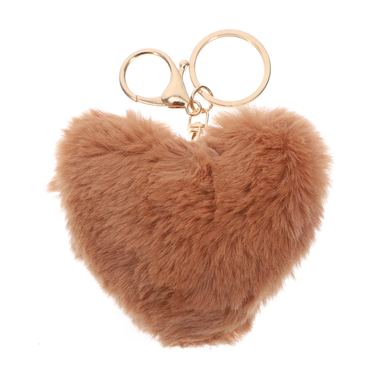 

Keychain Pom Heart Valentine Charms Plush Bag Fur Key Fluffy Charmhandbag Keyrings Purse Pendant Fuzzy Love Keyring Ring Chains