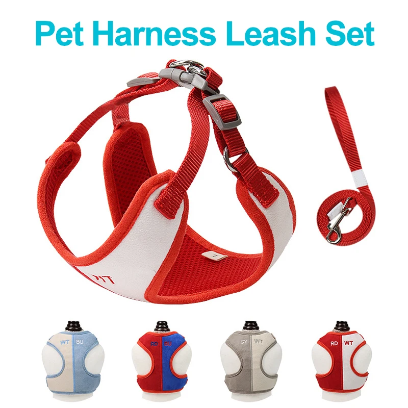 

Comfort Soft Dog Harness Winter Warm Reflective Breathable Prevent Shake Off Fashion Pet Hanresses Leash Suit For Pet Supplies