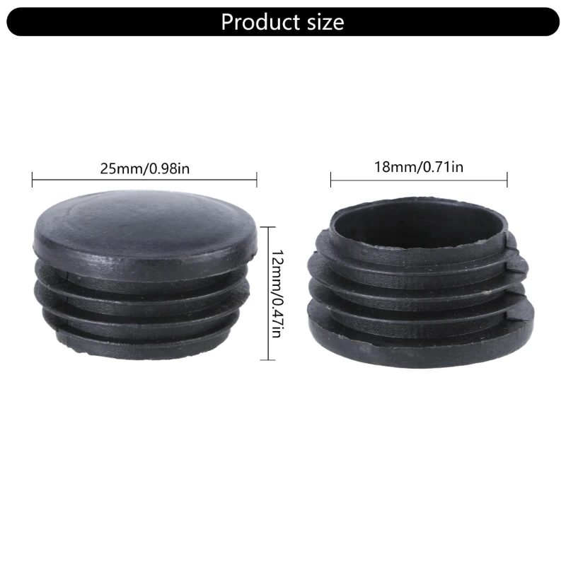 Защитные колпачки для концов круглых труб Заглушки Вставки трубок