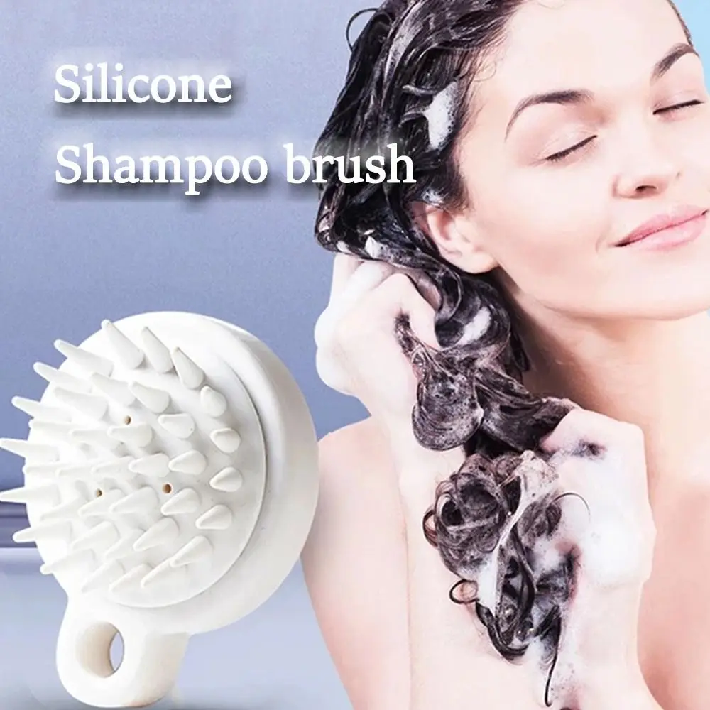 

Women Silicone Shampoo Brush Wet Dry Health Care Hair Scalp Massager Comb With Soft Bristles For Salon Hairdressing Styling Tool