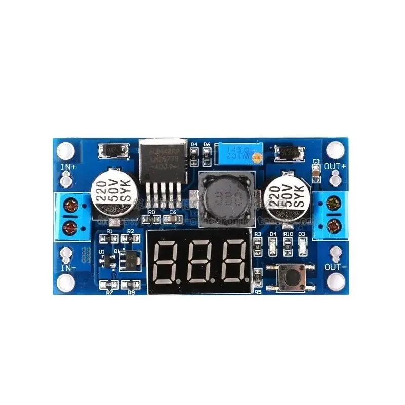 DC-DC boost модуль напряжения цифровой дисплей LM2577 печатная плата 3A выход