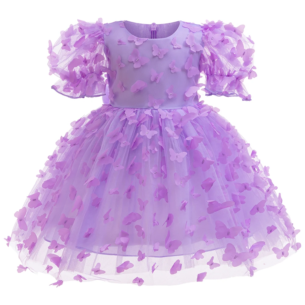 Детское праздничное платье принцессы для дня рождения девочек трехмерные