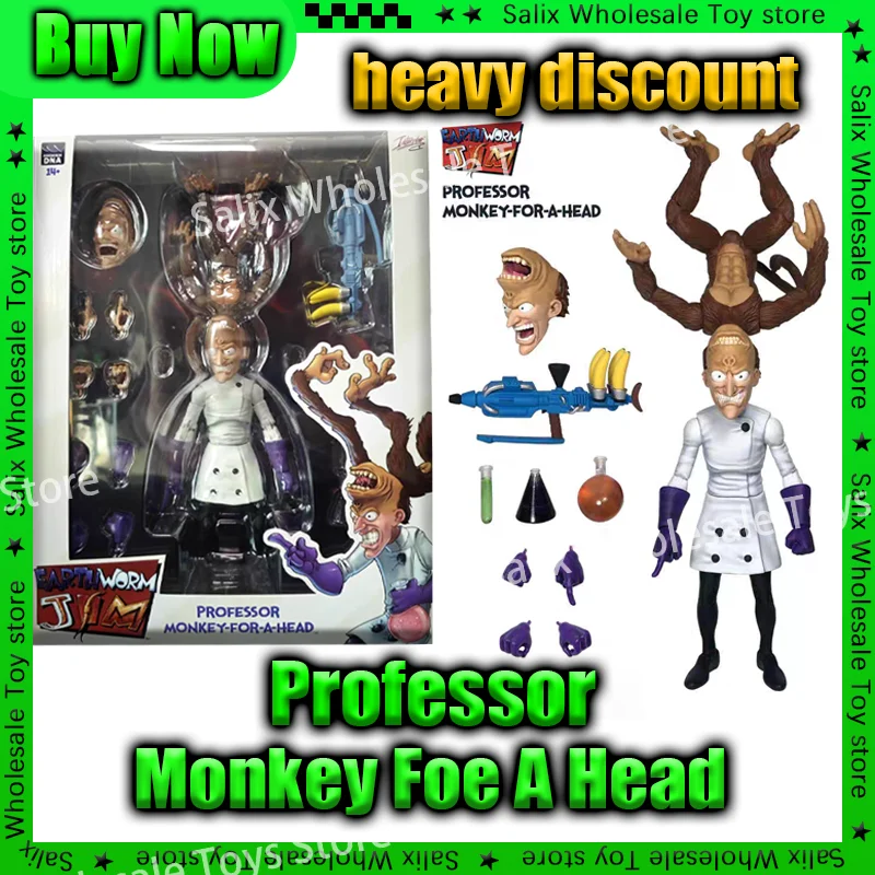 В наличии Pdna 1/12 Earthworm Jim Professor Monkey Psy Crow Bob The Killer Фигурка Коллекционная игрушка в