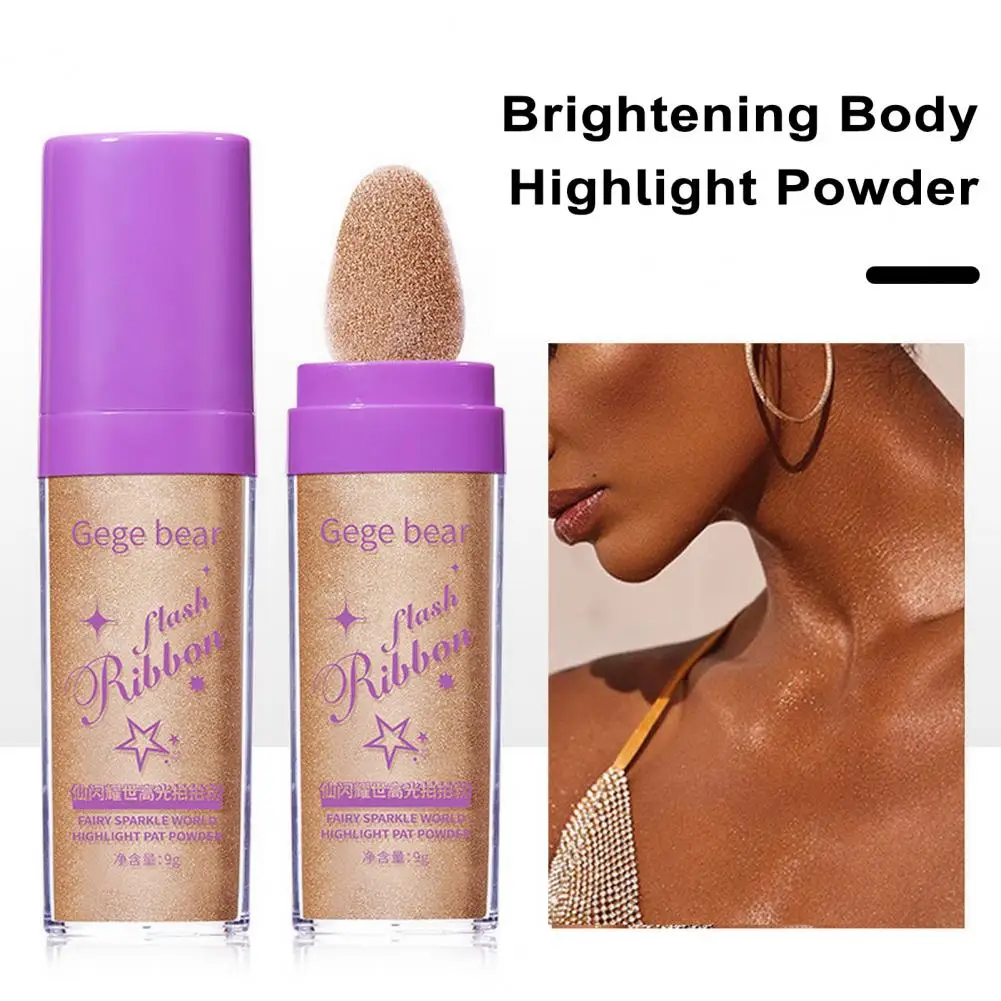 Сияющая пудра для ключиц потрясающая сияющая натуральная 3d хайлайтера лица тела