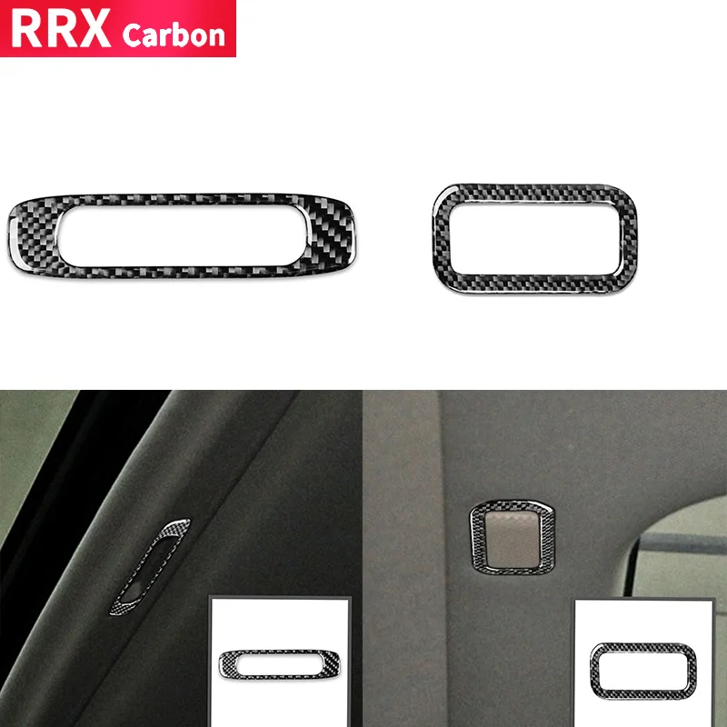 

Car Skylight Sunroof Handle Decoration Frame Cover Carbon Fiber Sticker for Chevrolet Silverado Suburban GMC Sierra 2007-2014