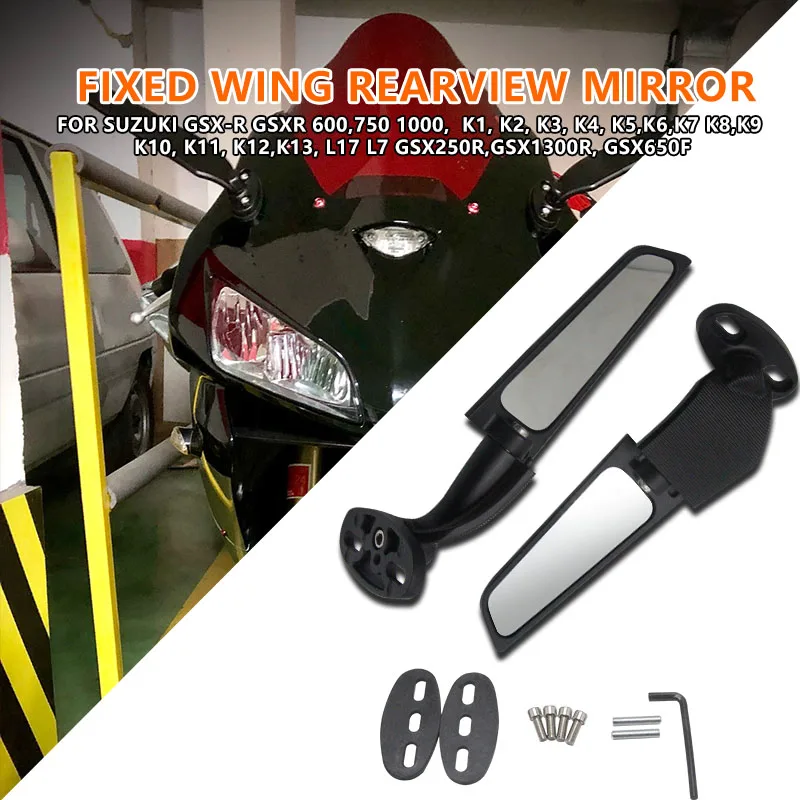 

Подходит для зеркала заднего вида Suzuki K12 K13 L7 L17 GSX250R GSX650F GSX1300R с вращением на 360 °
