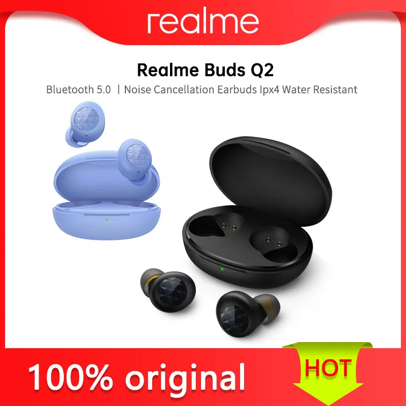 

TWS-наушники Realme Buds Q2 с шумоподавлением и поддержкой Bluetooth 5,0