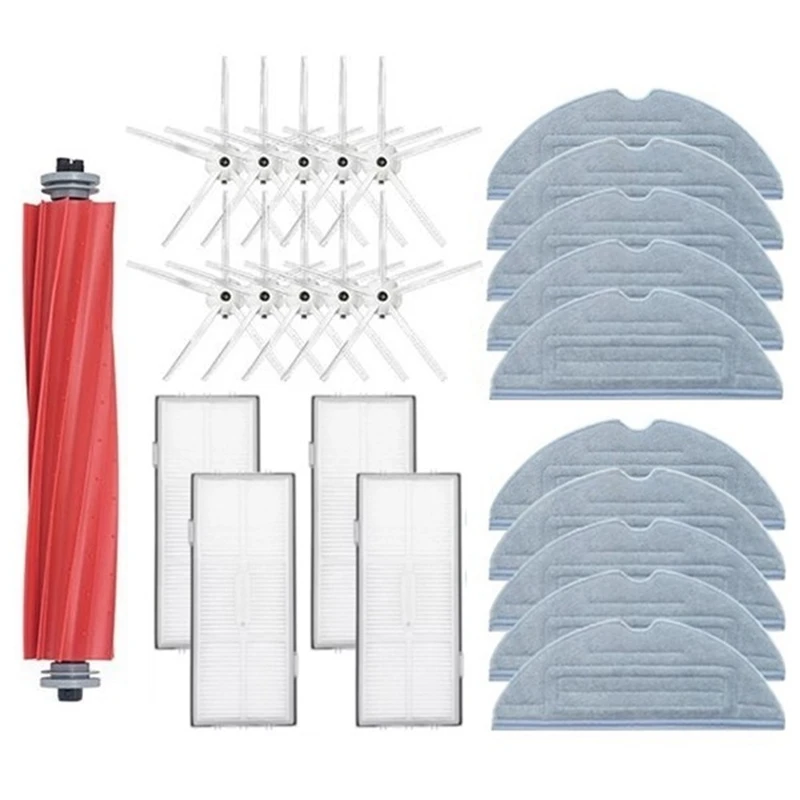 

For Roborock S7 T7S T7plus HEPA Filter Main Brush Mop Cloth Side Brush Vacuum Cleaner Parts