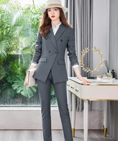 wholesale stock korean version of high quality fabrics formal womens suit with pants and jackets autumn and winter ol style fou