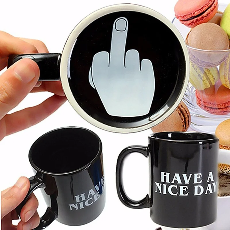 

Have A Nice Day Coffee 350ml Mug Funny Middle Finger Cups And Mugs For Coffee Tea Milk Creative Novelty Birthday Giftscoffee cup