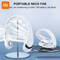 xiaomi hanging neck fan folding portable wireless fan usb rechargeable mini ventilador cooling bladeless mute fans for outdoor