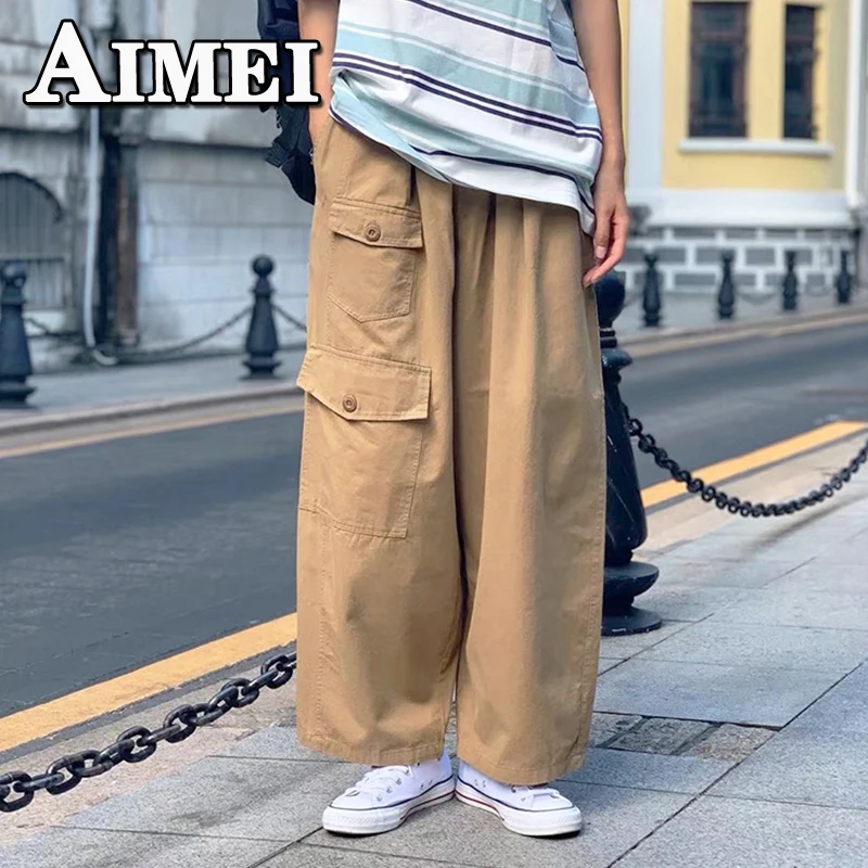 Retro Straight Casual Spring and Autumn Straight Trousers Cargo Sports Jogging Trousers Y2K Streetwear Korean Clothing Women2023