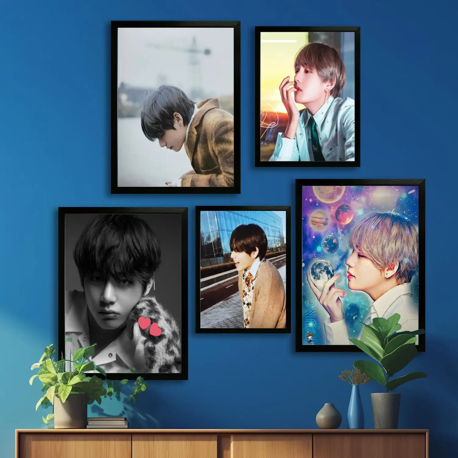 Ким Тахyung холст художественный постер и настенное искусство картина с принтом