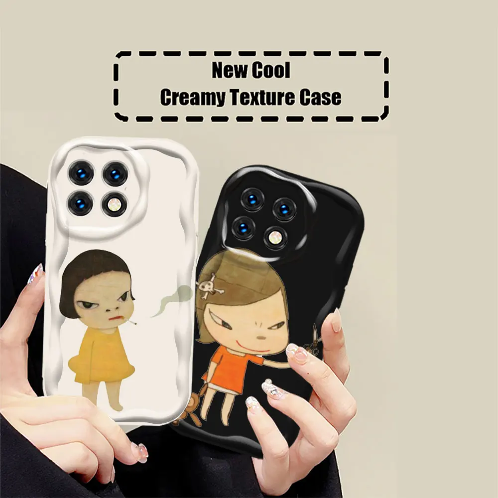 Yoshitomo искусство искусства для Infinix NOTE HOT 40 30 PRO 40I 30I 20 20I 12 9 PLAY Tecno Camon Spark 20C 3D волна