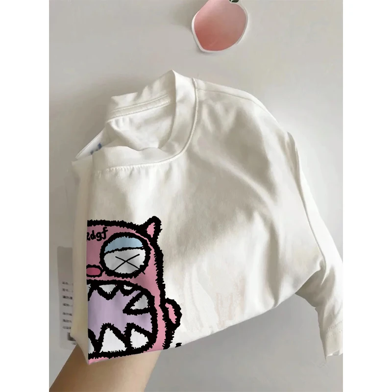 ZDM размера плюс 50 00 кг маленькая футболка с коротким рукавом женская уникальная