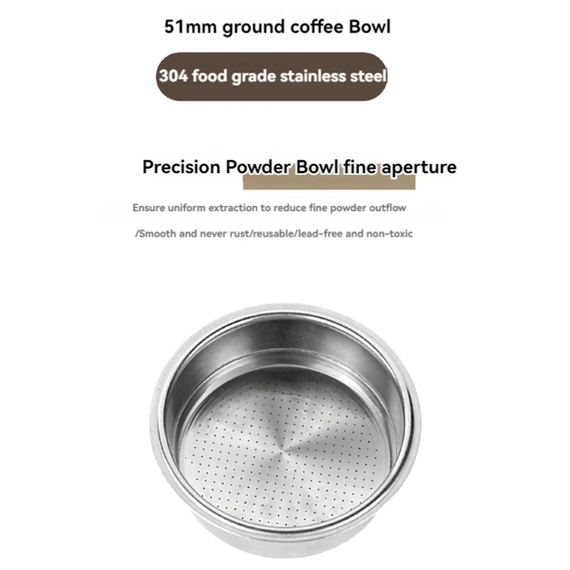 Корзина для фильтра под давлением 51 мм Gevi/CASABREWS/CAPRESSO корзина с двойными стенками