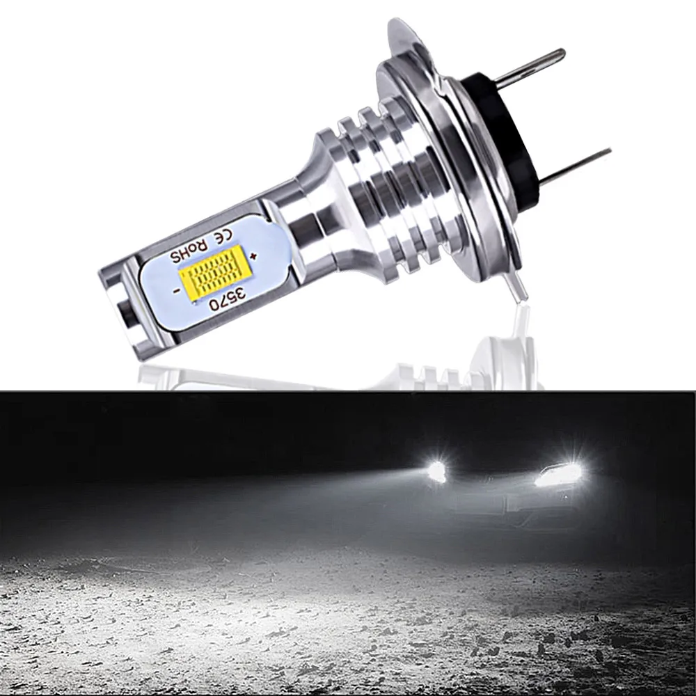 

1pcs Car LED CSP Mini H4 H7 H8 9005 9006 T20 Turn Signal Day Light Auto Floodlights Headlight Bulbs Fog Light Auto 12V DC