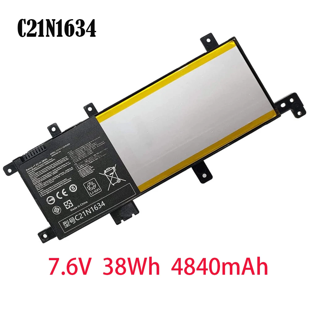 Сменный аккумулятор C21N1634 0B200-02550000 для Asus Vivobook R542UR V587U R542U R542UR-GQ378T X580B X542U FL5900U FL5900L Series