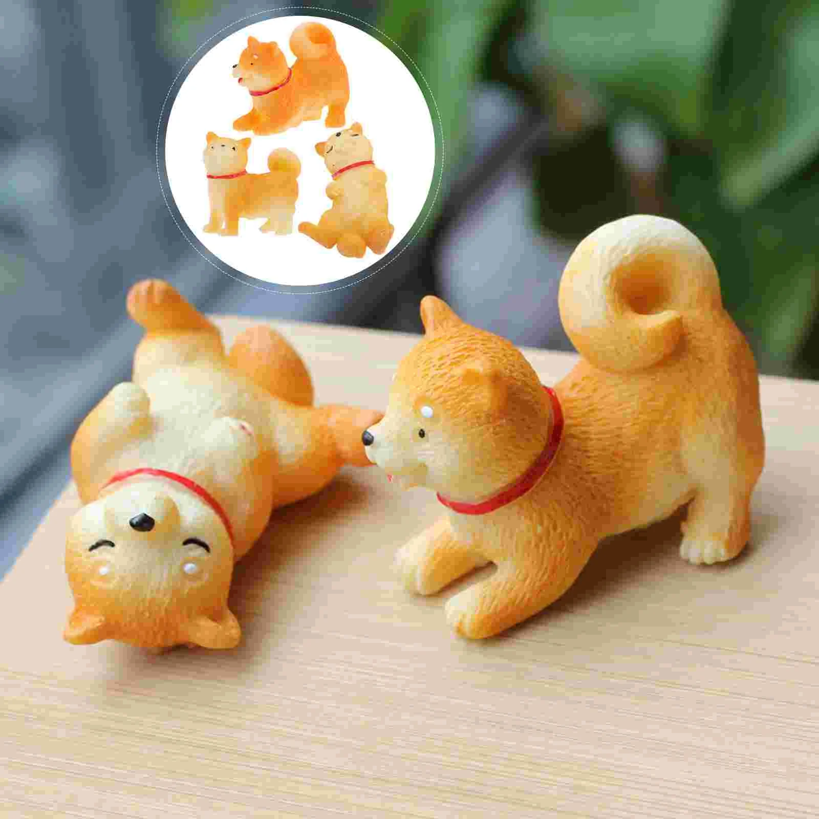 

1 Set Creative Animal Adornment Akita Ornament Akita Figure Household Decor