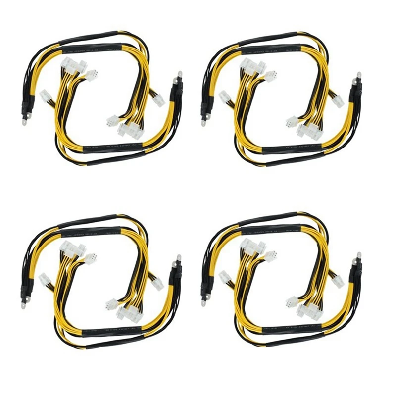 

8Pcs 5X PCI-E Pcie 6Pin GPU Graphics Card Splitter Power Cable For Bitmain Antminer APW3+/APW3++/APW7 PSU Power Supply