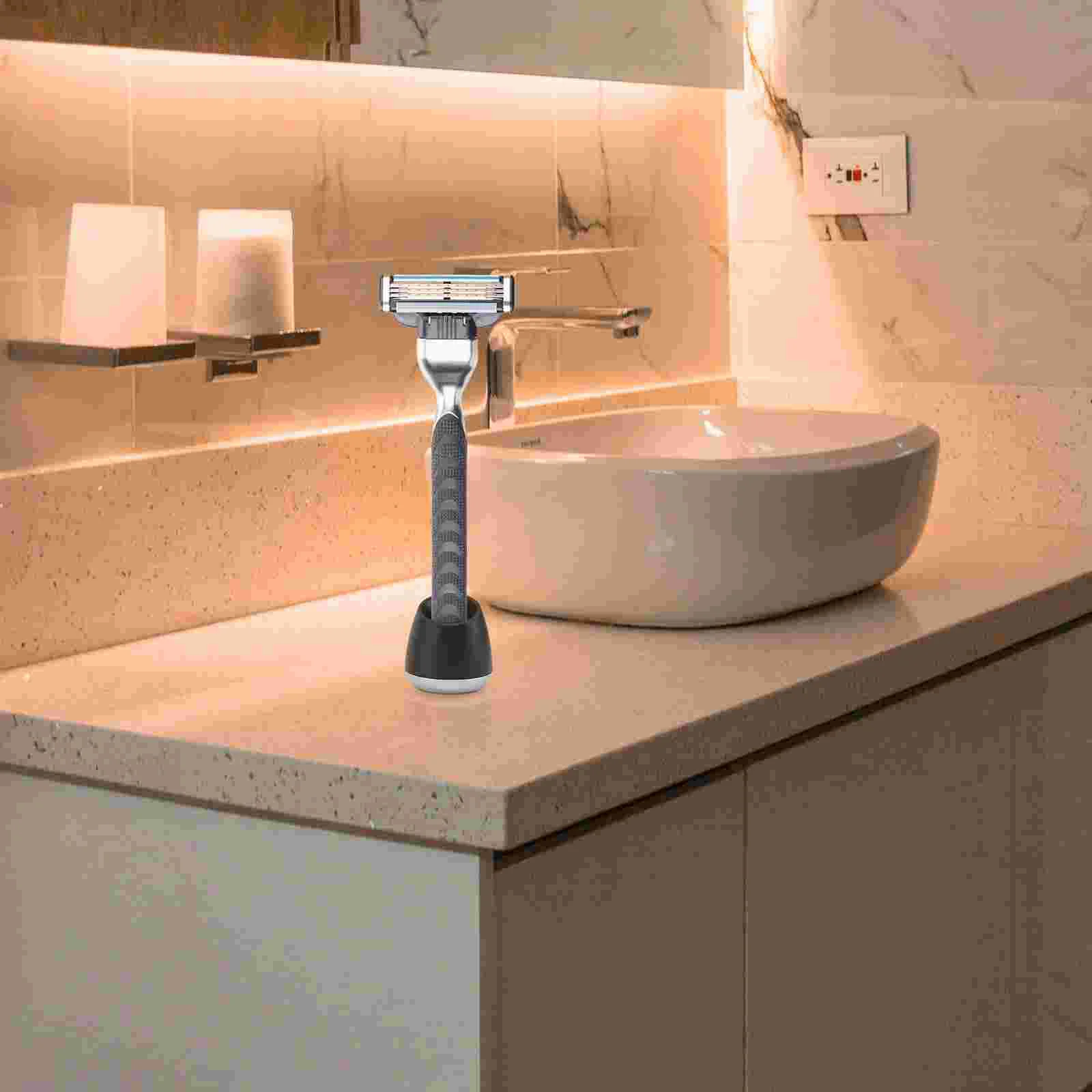 

Holder Base Shaving Stand Holder Safety Base Stand Aluminium Alloy Holder Mens Shaving Accessories