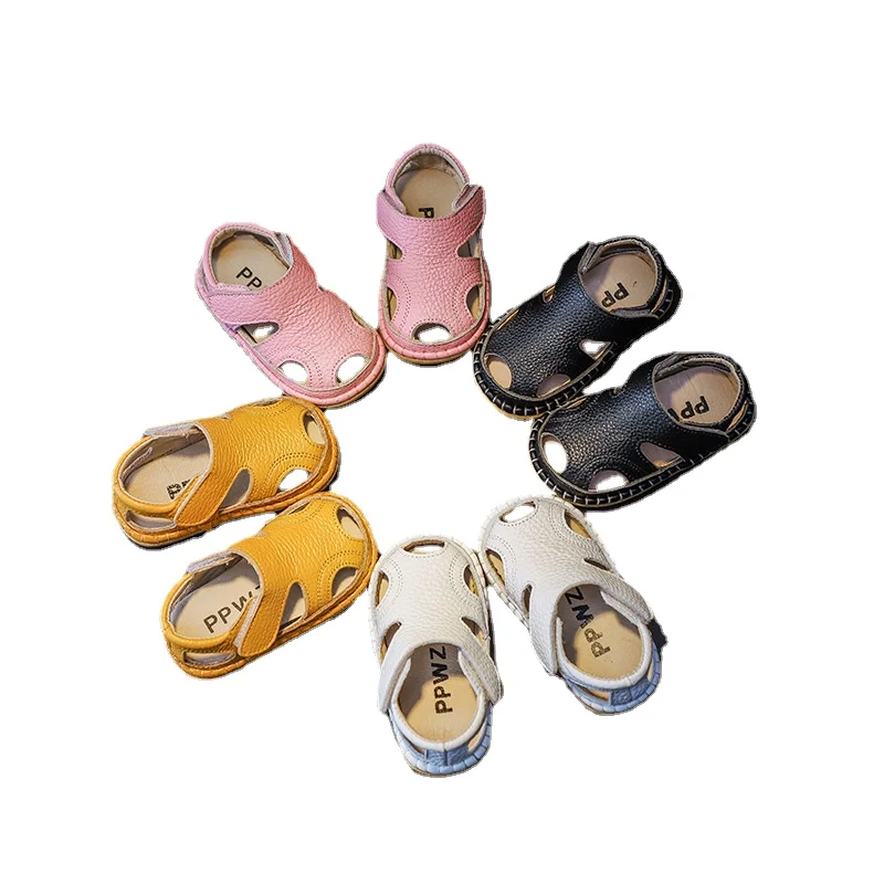 

Baby Girl Shoes Summer Toddlers Sandals Kids Boys Beach Sandals Solid Color First Walkers Soft Bottom SOH001