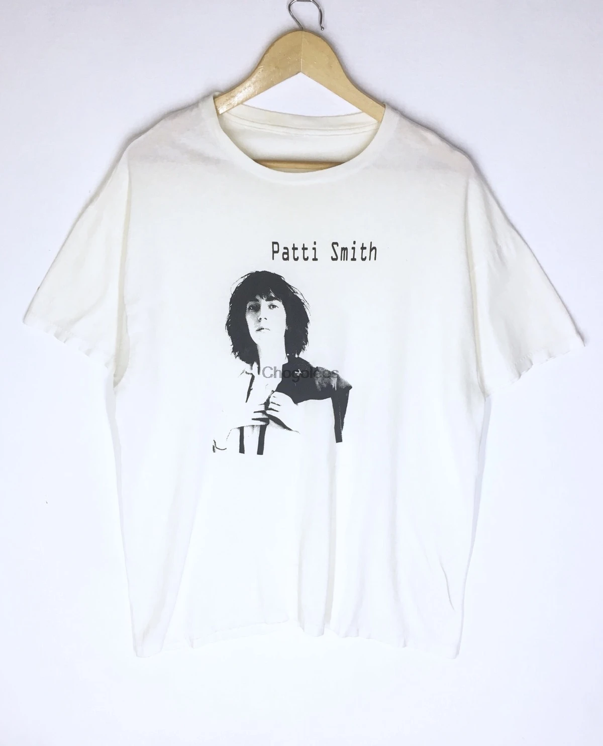 Мужская футболка редкий дизайн Винтажная американский певец Патти Смит 1990s -