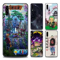one piece zoro anime silicone case for samsung galaxy a30s a50 a60 a70 a80 s a90 f41 f52 f12 a9 2018 soft cover cool retro style