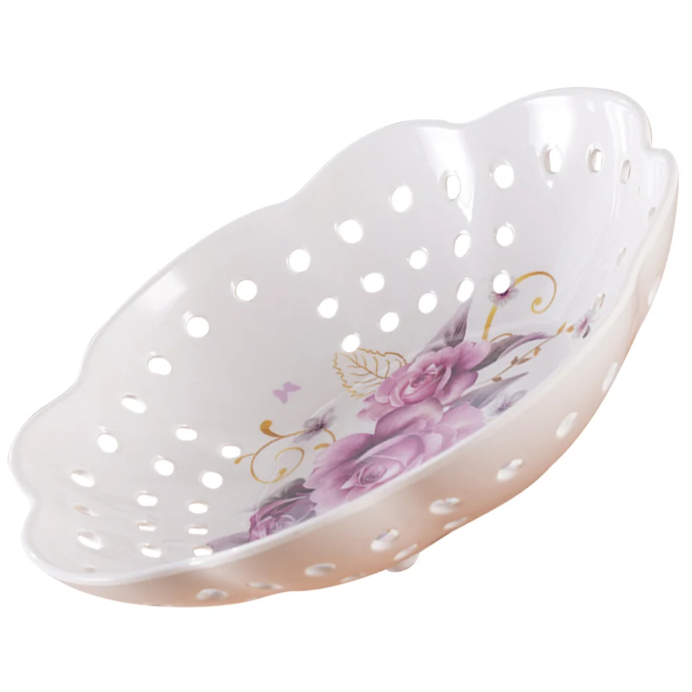 

Bowl Fruit Vegetable Holder Appetizer Snack Candy Storage Basket Tray Kitchen Stand Farmhouse Bowls Baskets Plates Plate Bread