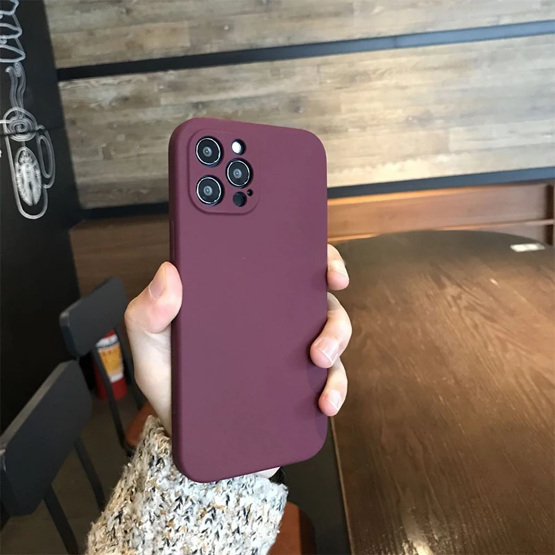 

Liquid silicone Anti-drop case for iPhone 12 13 11 Pro Max XS Max X Xr 12 mini 8 7 Plus 6S Capa Fundas Coque Phone Cover 13 mini