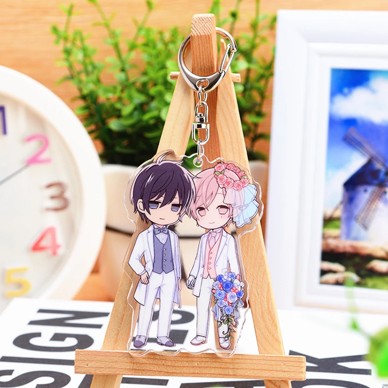 

Anime Keychain Ten Count Kurose Riku Shirotani Tadaomi Acrylic Keyring strap Figure hanging accessories 6cm