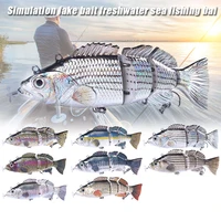 14cm 53g robotic swimming lures multi section electric hard bait wobblers usb rechargeable for fishing tackle lure fish hook bhd