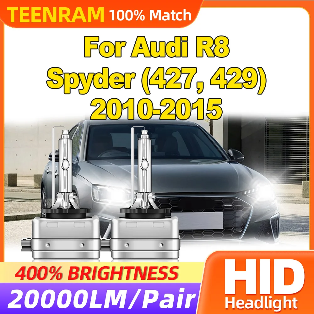 Лампы головного света 6000 лм супер яркие лампы 427 K для Audi R8 Spyder (429 2010) 2011 2012 2013 2014 2015