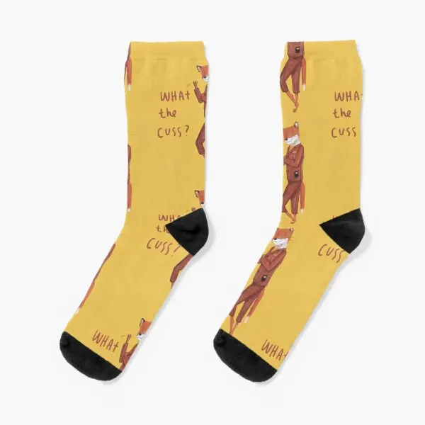 

Fantastic Mr Fox Crew Socks Women Black Breathable Cute Girls Autumn Sports Cotton Funny Pattern Mens Comfortable Best Winter